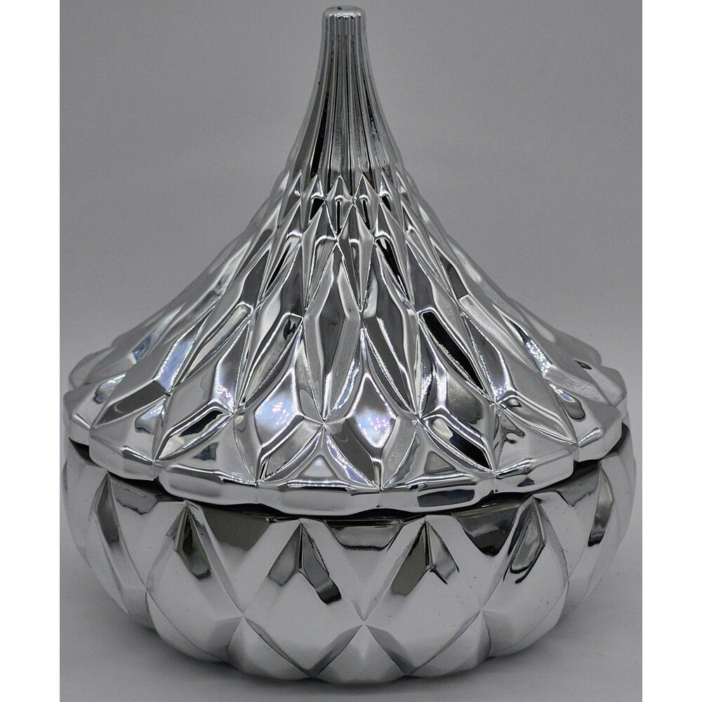Hershey's Kisses Silver Candy Dish Godinger w/ Box New Open Box